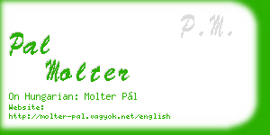 pal molter business card